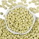 Непрозрачные цвета блестящие стеклянные бусины SEED-P008-01C-08-3