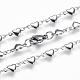 304 Stainless Steel Chain Necklaces STAS-P164-21P-2