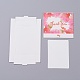Scatole di carta kraft e cartoline espositive gioielli collana CON-L016-A03-2