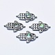 Eco-Friendly Brass Micro Pave Cubic Zirconia Links RB-I078-04-NR-2