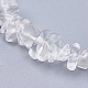 Cristal de quartz naturel et brins de perles de verre X-G-R192-02-3
