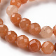 Chapelets de perles en aventurine rouge naturelle G-S362-116E-3