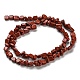 Chapelets de perles en jaspe rouge naturel G-F465-36A-3