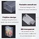 Benecreat透明PVCボックス  キャンディートリートギフトボックス  結婚披露宴のベビーシャワーの荷箱のため  長方形  透明  3.7x6.3x8.3cm CON-BC0001-86A-6