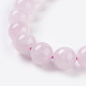 Chapelets de perles en quartz rose naturel X-G-C076-10mm-3-3