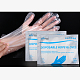 使い捨て手袋  ポリエチレン手袋  透明  26.5x25.5cm  100個/袋 X-AJEW-E034-87-4