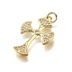 Латунные микро проложить кубического циркония подвески KK-Z100-38G-06-2
