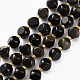 Chapelets de perles en obsidienne noire naturelle G-A030-B26-8mm-1
