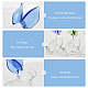 CHGCRAFT 3Pcs 3 Colors Rabbit Shape Glass Display Decorations DJEW-CA0001-34-4