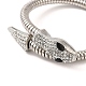 Bracelets à chaîne serpent ronde en alliage BJEW-Z018-02P-3