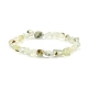 Natural Prehnite Nuggets Beads Stretch Bracelet for Her BJEW-JB06951-05-1