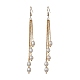 Orecchini pendenti con perle di perle naturali EJEW-JE05413-01-1