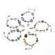 Cuore angelo fiori di trifoglio braccialetto europeo per ragazze adolescenti BJEW-JB06849-1