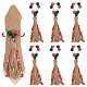 Portatovagliolo con perline in legno a tema natalizio AJEW-AB00034-1