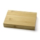 Caja de pintura con tapa abatible de bambú FIND-WH0152-47-2