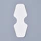 厚紙のアクセサリー台紙  ネックレスに使用  ブレスレットとモバイルペンダント  ホワイト  80x32.5mm CDIS-WH0005-01-2
