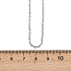 Не тускнеющая цепочка из нержавеющей стали 304 для ожерелья STAS-E052-61P-55cm-3