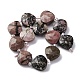 Природные родонит бисер нитей G-P570-E03-02-3