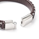 Leather Braided Cord Bracelets BJEW-E345-15C-P-3