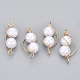 Colgantes de perlas de imitación de plástico abs KK-N235-021-2