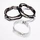 Leather Cord Multi-strand Bracelets BJEW-P169-H-1