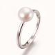 Anillos de dedo de perla natural ajustable RJEW-F082-12P-A-3