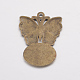 Cabochon pendente a farfalla in lega PALLOY-DA11-3772-AB-FF-3
