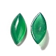Cabujones de ágata de ónix verde natural teñidos G-G975-02-2