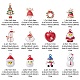 Kit de búsqueda para hacer joyas con colgantes con tema navideño FIND-YW0007-38-4