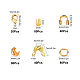 Sunnyclue 340 pièces kits de accessoires de fin pour bijoux à bricoler soi-même KK-SC0001-88G-2