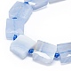 Chapelets de perles en agate avec dentelle bleue naturelle G-F725-22-3