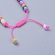 Eco-Friendly Handmade Polymer Clay Heishi Beads Kids Braided Bracelets BJEW-JB04319-M-5