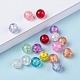 Transparent Crackle Glass Beads CCG-R001-8mm-M-4