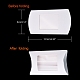 クラフト紙枕箱  ギフトキャンディー梱包箱  ホワイト  箱：12.5x8x2センチメートル CON-L018-B01-4