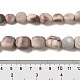 Natur Zebra Jaspis Perlen Stränge G-A247-03-2