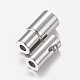 304 Stainless Steel Locking Tube Magnetic Clasps STAS-H019-4