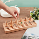 NBEADS Wood Finger Ring Stand with 6 Pcs Cone Ring Holders ODIS-WH0020-75-3