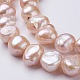 Fili di perle di perle d'acqua dolce coltivate naturali PEAR-P002-37-3