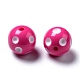 Bubblegum chunky perles rondes acrylique opaque X-SACR-S146-24mm-07-2