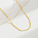 Изящные латунные текстурированные цепочки-цепочки для женщин OF4314-3