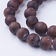 Frosted Natural Tiger Eye Beads Strands G-G735-11F-12mm-2