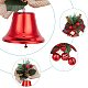 Gorgecraft 2pcs 2 estilos navidad campana colgante decoraciones HJEW-GF0001-35-6