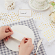 OLYCRAFT 240pcs 4 Style Gold Meal Sticker 0.4 Inch with 60pcs Table Place Cards Food Choice Sticker Set Cow/Chicken/Fish/Carrot Wedding Meal Stickers with Blank Table Cards for Wedding Party Supplies DIY-OC0010-74B-3