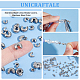 Unicraftale 180pcs 3 style 304 couvre-perles à écraser en acier inoxydable STAS-UN0051-55-5
