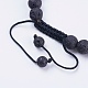 Adjustable Nylon Cord Braided Bead Bracelets BJEW-F308-57B-3