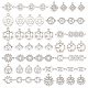 SUNNYCLUE 1 Box 84Pcs 14 Styles Alloy Chakra Charms Tibetan Style Indian Energy Charm Pendants Kit Jewelry Findings for Beginners DIY Necklace Bracelet Jewellery Making Crafting PALLOY-SC0004-02-1