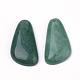 Pendants de pierre gemme de jade verts naturels G-R160-01-2