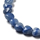 Natürlichen blauen Aventurin Perlen Stränge G-B022-10A-4