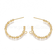 Brass Stud Earring Findings KK-T038-228G