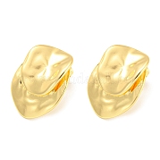 Серьги-гвоздики из латуни с покрытием стойки EJEW-A028-19G